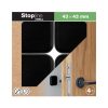 Ajtóütköző 43x43mm öntapadós fekete 4 db.