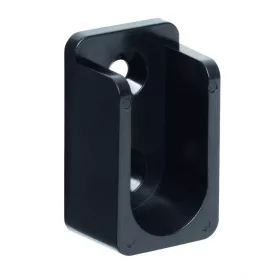   Ovális ruhaakasztó rúdtartó 30x15mm műanyag fekete 2 db.