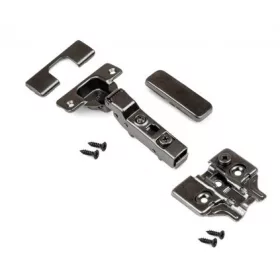   35 mm átmérőjű csésze alakú zsanér fekete kiadás félig terhelt klipszes integrált csillapítással tit