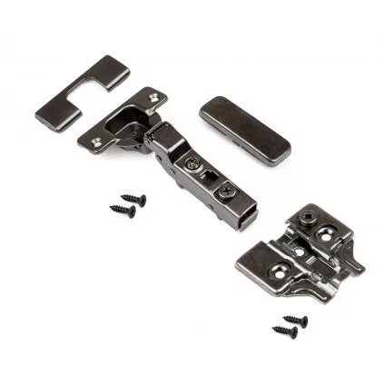 35 mm átmérőjű csésze alakú zsanér fekete kiadás félig terhelt klipszes integrált csillapítással tit