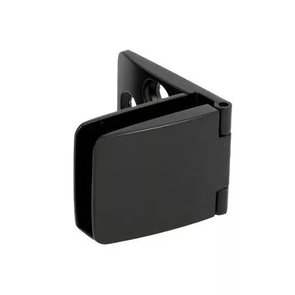 Bútorpánt üvegajtókhoz fekete kiadás 1 pár