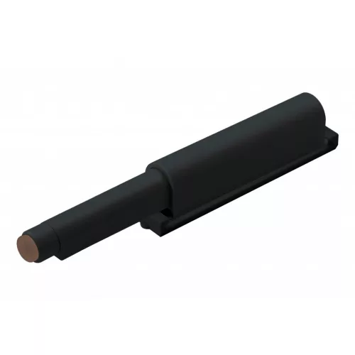 Nyomásra nyitható fogantyú nélküli ajtónyitó rendszer 74x14 mm fekete