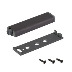   Nyomásra nyitható fogantyú nélküli ajtónyitó rendszer 79x20 mm fekete