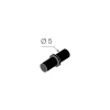 Polctartó átmérő 5 mm fekete 8 db.