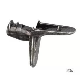 Polctartó átmérő 5 mm fém fekete 20 db