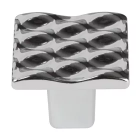 Bútorgomb Wave 25x25mm króm