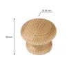 Novona bútorgomb átmérő 35mm lakkozott fenyő 10 db