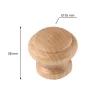 Novona bútorgomb átmérő 35mm lakkozott bükkfa