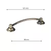 Sapri bútorfogantyú 96 mm-es távolsággal bronz