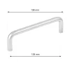 Gissi bútorfogantyú 128 mm-es tengelytávolság matt króm