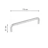 Gissi bútorfogantyú 160 mm-es tengelytávolság matt króm