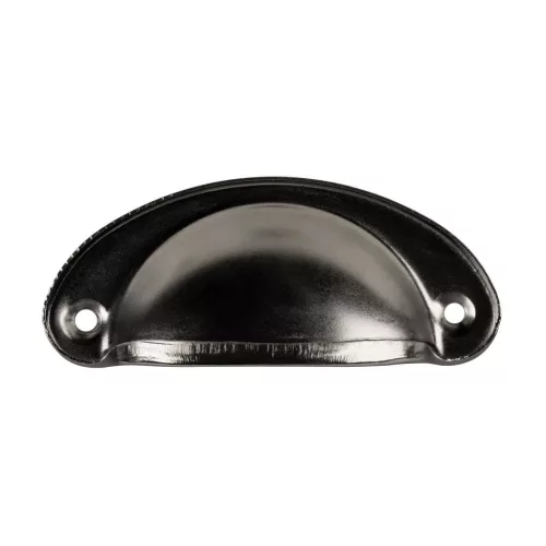 Skive bútorfogantyú 66 mm-es raszterméret fekete cink