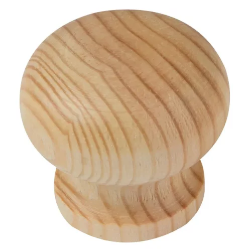 Lara bútorgomb átmérő 39mm lakkozott fenyő