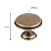 Bútorgomb Mala átmérő 28mm antik sárgaréz