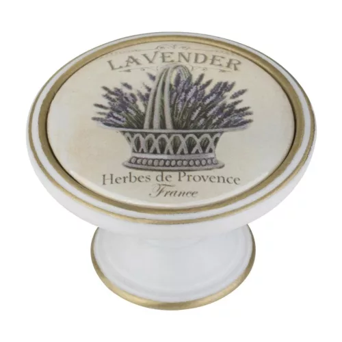 Levendula bútorgomb I átmérő 37mm bronz patina