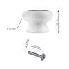 Bútorgomb Home átmérő 40mm fehér fa
