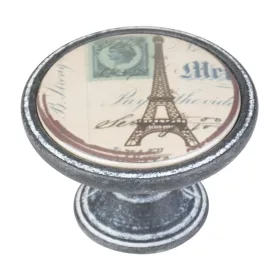 Bútorgomb Párizs átmérő 37mm fekete rozsda