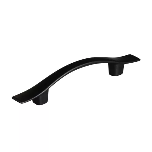 Wausa bútorfogantyú 76 mm-es tengelytávolság matt fekete