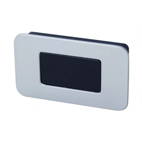 Tolóajtó kilincs Murcia 64mm matt króm+fekete