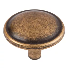 Mali bútorgomb átmérője 32mm sárgaréz patinás