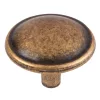 Mali bútorgomb átmérője 32mm sárgaréz patinás