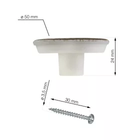 Bútorgomb-készlet fűzőkkel átmérő 50 mm 4 db
