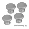 Tosca bútorgomb-készlet 29 mm átmérő matt króm 4 db