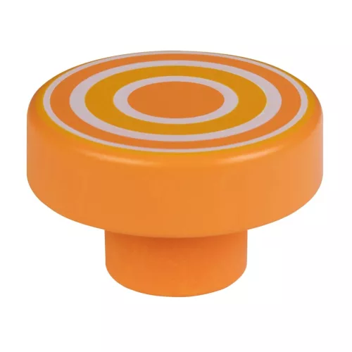 Bútorgomb-készlet narancssárga gyűrűk átmérő 40 mm 4 db