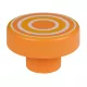 Bútorgomb-készlet narancssárga gyűrűk átmérő 40 mm 4 db