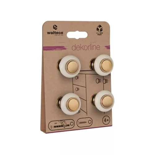 Alta bútorgombgarnitúra 31 mm átmérőjű porcelán bronz 4 db