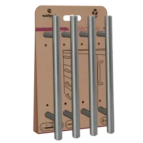   Maxim kilincsgarnitúra 128mm szálcsiszolt szatén nikkel 4 db.