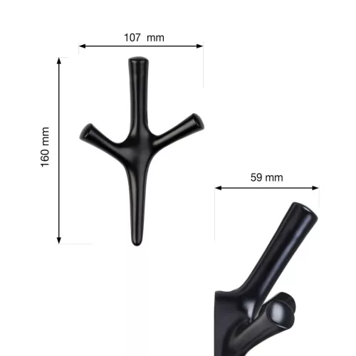 Amioso I kabáttartó fekete