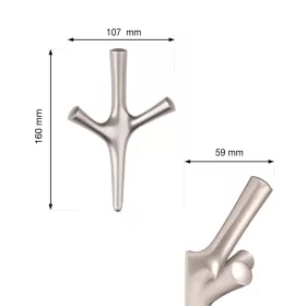 Amioso I kabáttartó matt nikkel