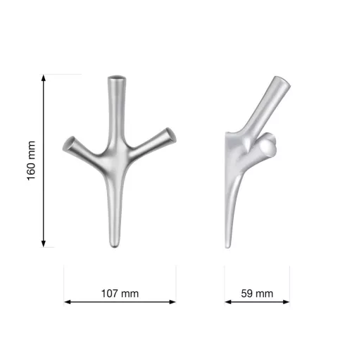 Amioso I kabáttartó matt króm