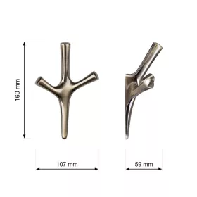 Amioso I kabáttartó bronz