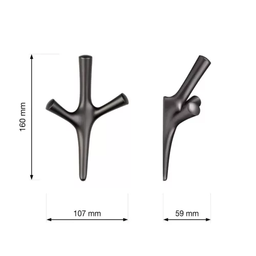 Amioso I kabáttartó antracit