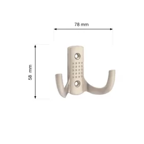 Camel II kabáttartó matt nikkel