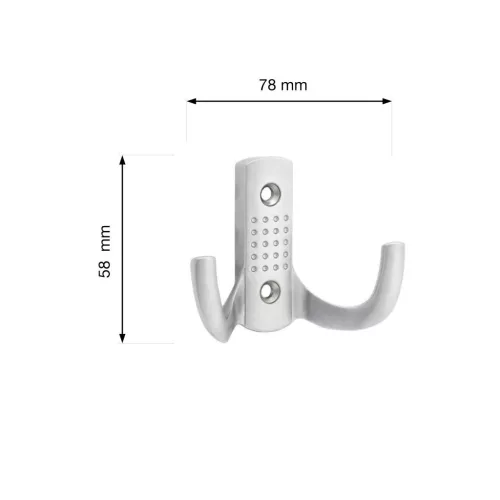 Camel II kabáttartó matt króm