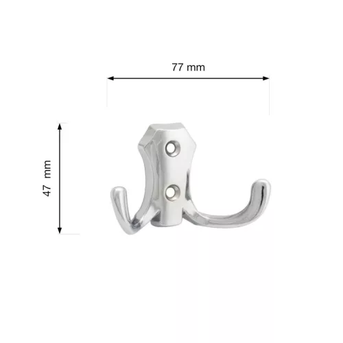 Romana II kabáttartó króm