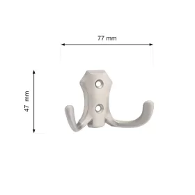 Romana II kabáttartó matt nikkel