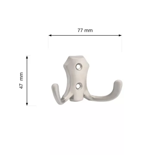 Romana II kabáttartó matt nikkel