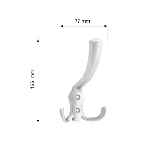 Romana I kabáttartó matt nikkel