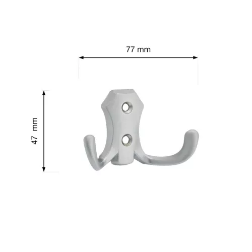 Romana II kabáttartó matt króm