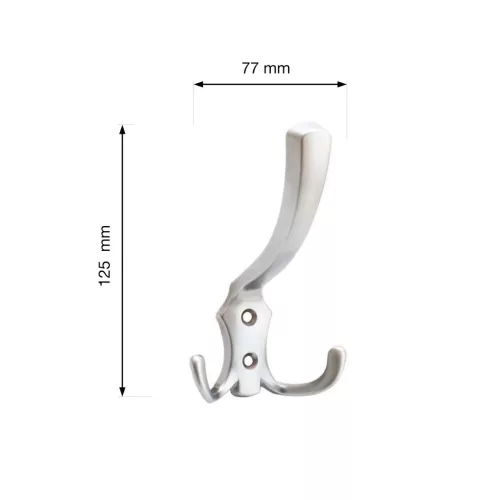 Romana I kabáttartó matt króm