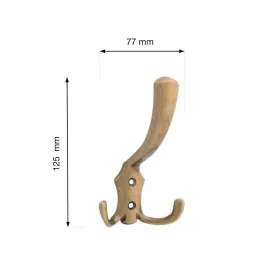 Romana I kabáttartó antik sárgaréz