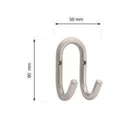 Artur kabáttartó szálcsiszolt szatén nikkel