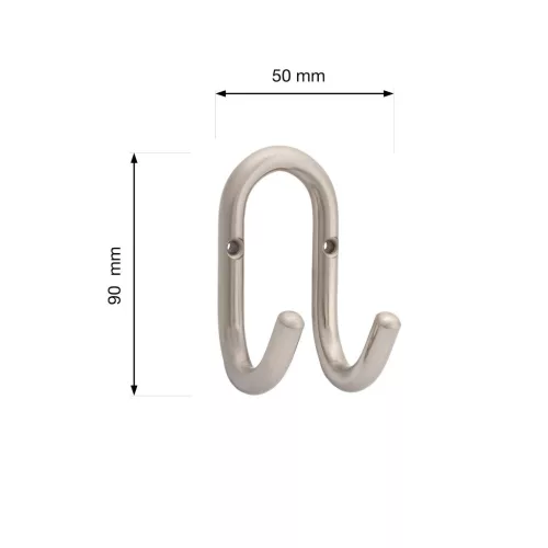 Artur kabáttartó szálcsiszolt szatén nikkel