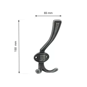 I. Károly kabáttartó nikkel patina