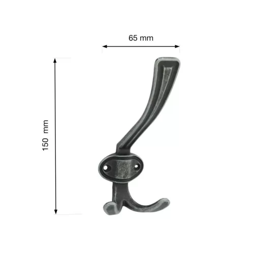 I. Károly kabáttartó nikkel patina