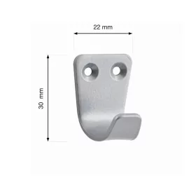 Kis kabáttartó matt króm